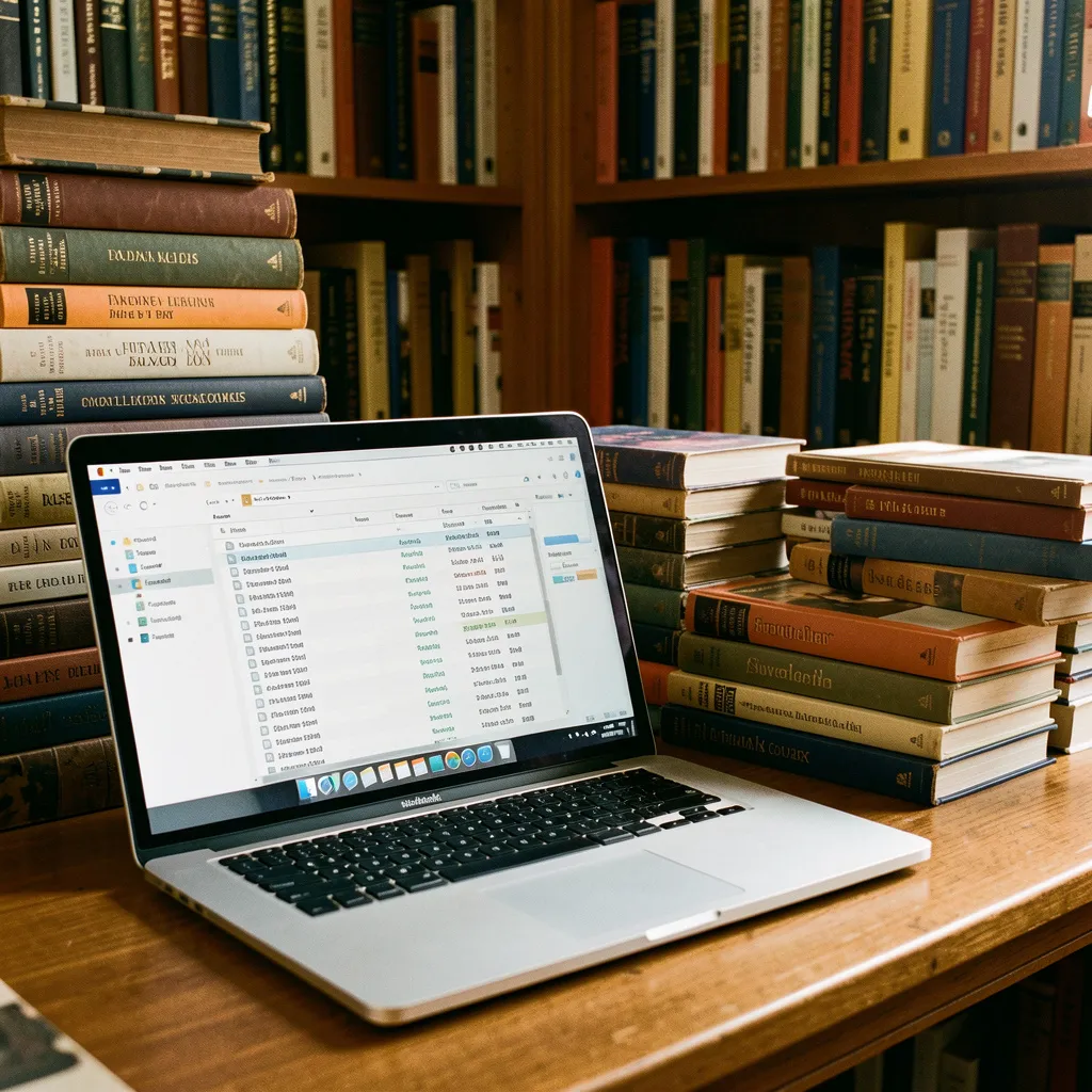 Restored book collection showing professional care results